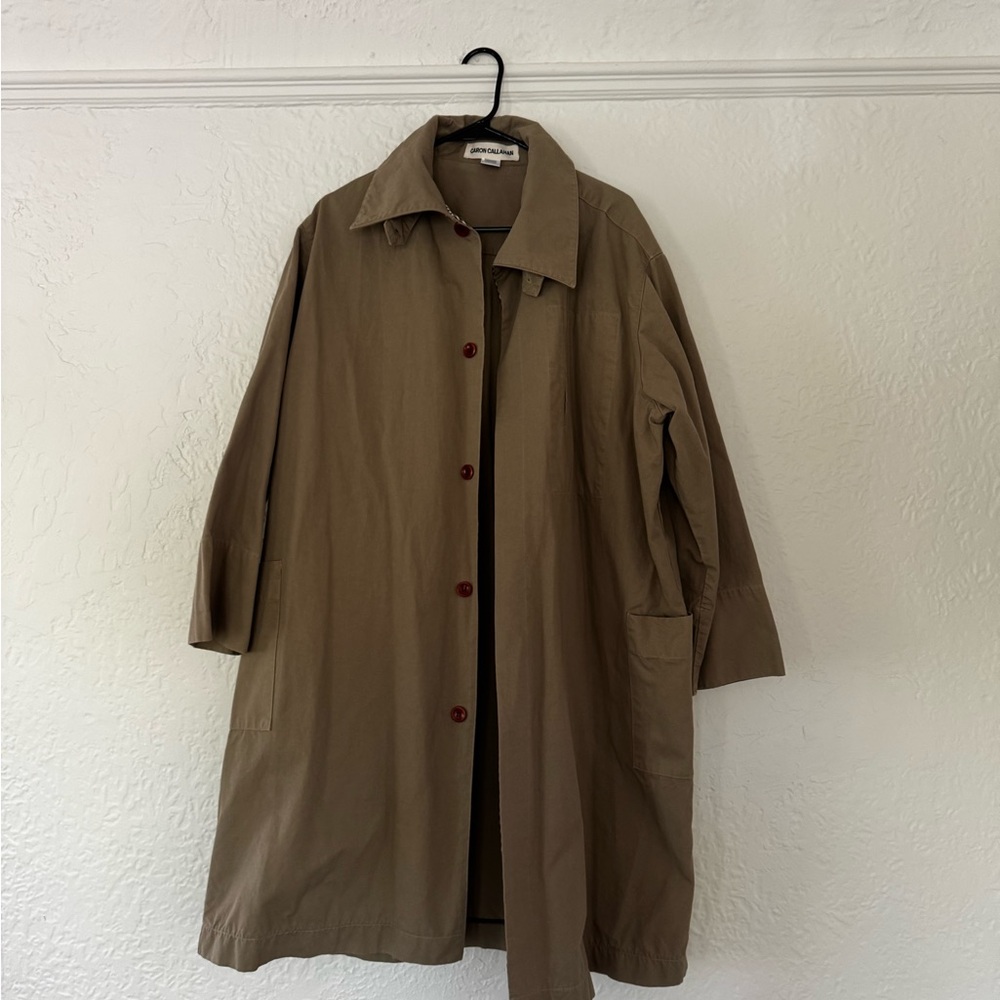Caron Callahan Tan Trench Coat - Archive XS/S - Mint condition